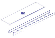 梯型電纜線架+蓋板